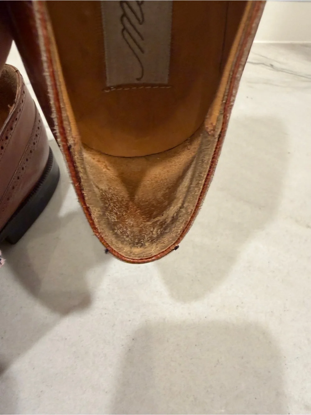 Mezlan Men's Brown Double Monk Wingtip Leather Shoes Geneva Made in Spain size 9